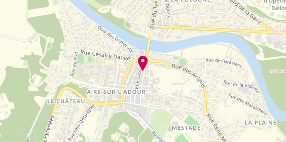 Plan de Bnp Paribas, 47 Rue Gambetta, 40800 Aire-sur-l'Adour
