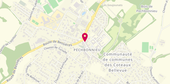 Plan de Agence Crédit Agricole Pechbonnieu, 3 Route de Saint-Loup Cammas, 31140 Pechbonnieu