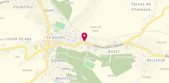 Plan de Crédit Agricole, 459 avenue Jean Jaurès, 40380 Montfort-en-Chalosse