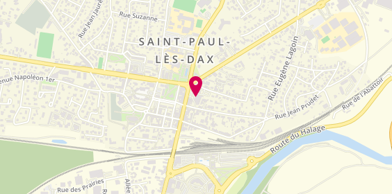 Plan de Banque Populaire Aquitaine Centre Atlantique, 3 avenue de la Liberté, 40990 Saint-Paul-lès-Dax