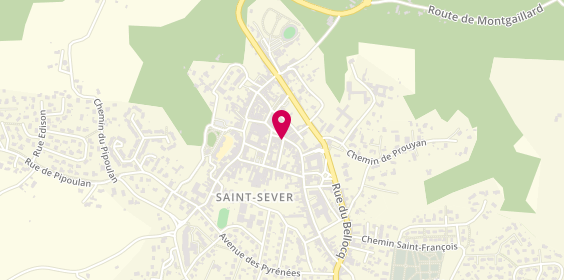 Plan de CEP de St Sever, 14 place de Verdun, 40500 Saint-Sever