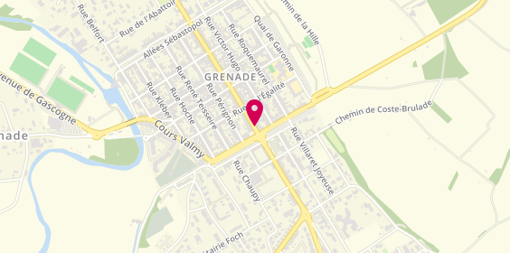 Plan de BNP Paribas - Grenade, 6 Rue Gambetta, 31330 Grenade