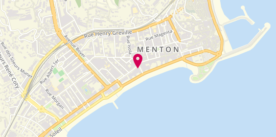 Plan de BNP Paribas - Menton, 18 avenue Félix Faure, 06500 Menton