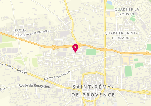 Plan de AXA Assurance ASSURALLIANCE, Av. Marechal Juin, 13210 Saint-Rémy-de-Provence