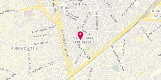 Plan de LCL Banque et assurance, 81 Rue de la République, 30900 Nîmes