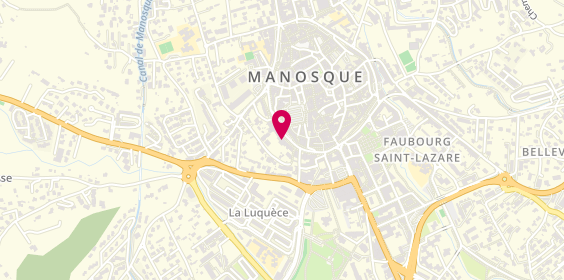 Plan de Agence de Manosque, 25 Boulevard Elemir Bourges, 04100 Manosque