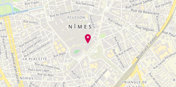 Plan de Nimes Palais, 16 Rue Régale, 30000 Nîmes