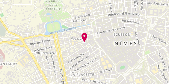 Plan de AXA James et Franck Proust, 6 Rue des Chassaintes, 30900 Nîmes