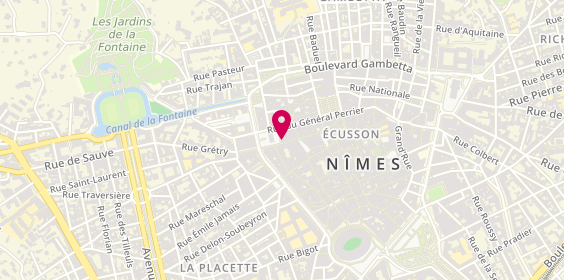 Plan de Hsbc France - Nimes, 2 place de la Maison Carrée, 30000 Nîmes