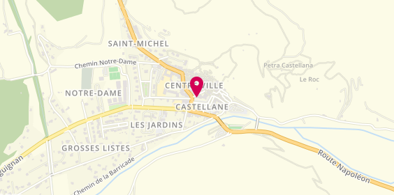 Plan de Agence de Castellane, 3 place Marcel Sauvaire, 04120 Castellane