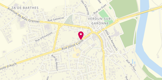 Plan de Agence VERDUN SUR GARONNE, 36 Rue Joliot Curie, 82600 Verdun-sur-Garonne