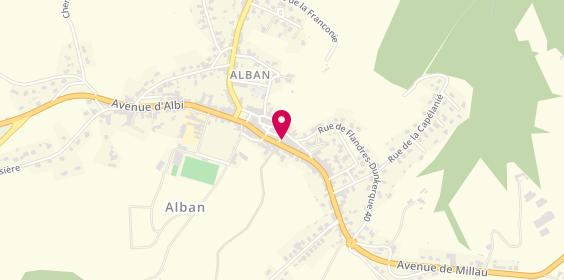 Plan de Agence Alban, 9 place de l'Église, 81250 Alban
