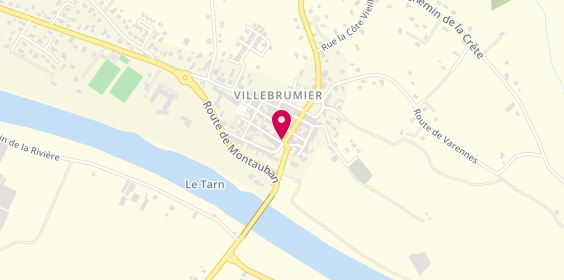 Plan de Agence VILLEBRUMIER, place de la Croix, 82370 Villebrumier