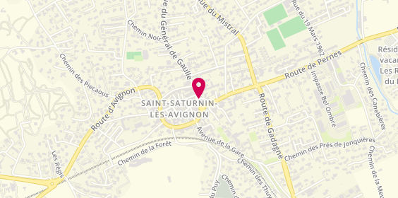 Plan de Agence de Saint Saturnin Les Avigno, 32 place des Cafés, 84450 Saint-Saturnin-lès-Avignon
