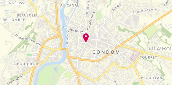 Plan de Banque Populaire Occitane, 4 place du Lion d'Or, 32100 Condom