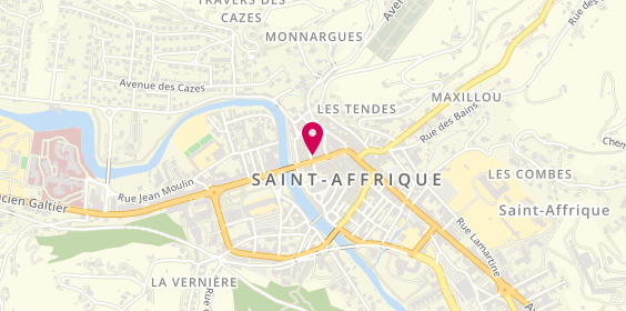Plan de BNP Paribas - Saint Affrique, 9 Boulevard Charles de Gaulle, 12400 Saint-Affrique