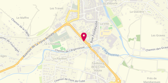Plan de Crédit Agricole du Languedoc - Saint Hippolyte du Fort, 13 Boulevard des Remparts, 30170 Saint-Hippolyte-du-Fort