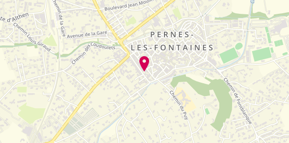 Plan de Agence de Pernes Les Fontaines, 214 avenue Jean Jaurès, 84210 Pernes-les-Fontaines