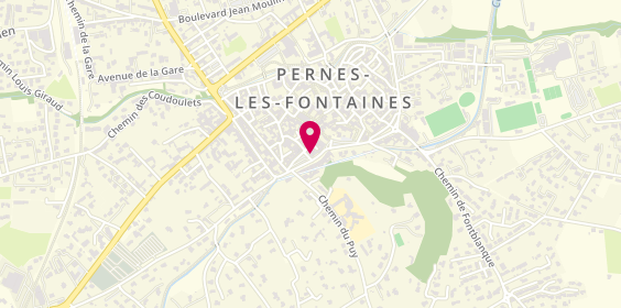 Plan de Banque Populaire Méditerranée, place du Portail 9, 84210 Pernes-les-Fontaines
