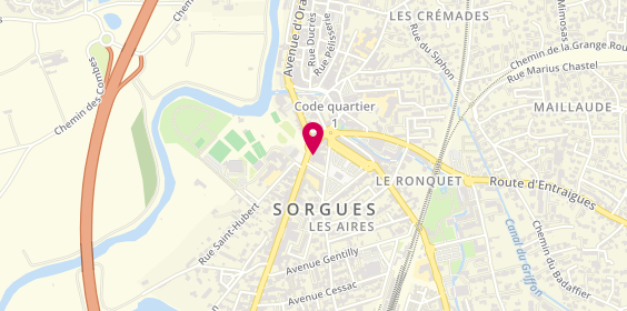 Plan de BNP Paribas - Sorgues, 25 avenue d'Avignon, 84700 Sorgues
