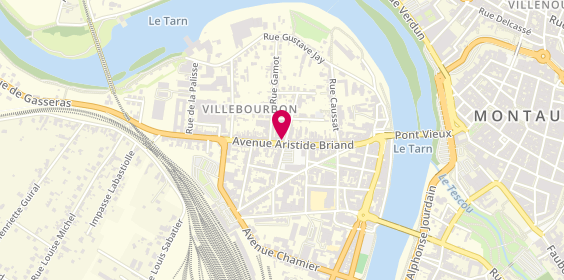 Plan de Agence MONTAUBAN Villebourdon, 93 avenue Aristide Briand, 82000 Montauban