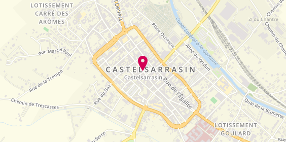Plan de BNP Paribas - Castelsarrasin, 1 place de la Liberté, 82100 Castelsarrasin