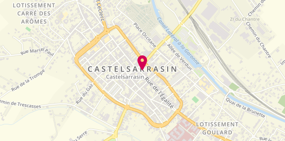 Plan de Agence CASTELSARRASIN, 56 Rue de l'Égalité, 82100 Castelsarrasin