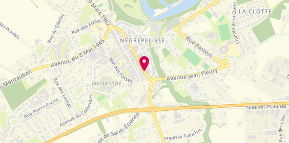 Plan de Agence Negrepelisse, 45 Rue Marcelin Viguié, 82800 Nègrepelisse