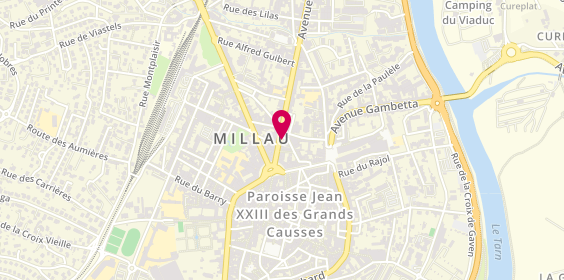 Plan de Credit Mutuel, 10 avenue Jean Jaurès, 12100 Millau