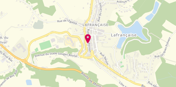 Plan de Agence LAFRANCAISE, 21 Rue Louis Pernon, 82130 Lafrançaise