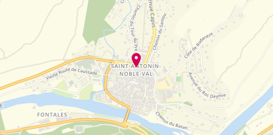 Plan de Agence Saint Antonin Noble Val, 38 avenue dr Paul Benet, 82140 Saint-Antonin-Noble-Val