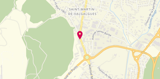 Plan de Crédit Agricole du Languedoc - Saint Martin de Valgalgues, avenue Marcel Paul, 30520 Saint-Martin-de-Valgalgues