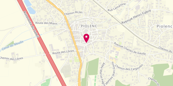 Plan de Agence de Piolenc, 155 Rue Pasteur, 84420 Piolenc