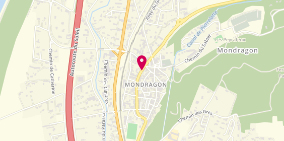Plan de Agence de Mondragon, Séraphin Perrot, 84430 Mondragon