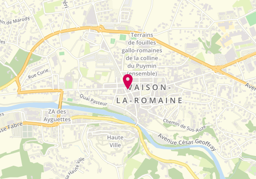 Plan de Vaison la Romaine Rue, 69 Grand Rue, 84110 Vaison-la-Romaine