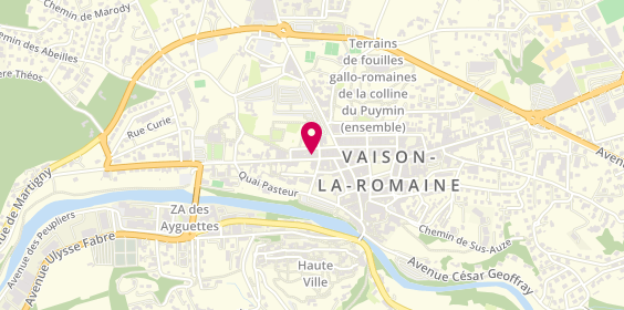Plan de BNP Paribas - Vaison la Romaine, 22 avenue Jules Ferry, 84110 Vaison-la-Romaine