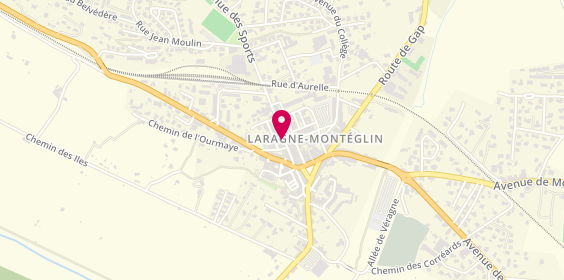 Plan de Agence de Laragne, 1 avenue Arthur Audibert, 05300 Laragne-Montéglin