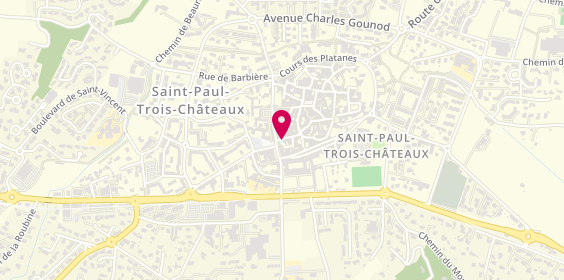 Plan de Bnp Paribas, Rue Saint-Jean, 26130 Saint-Paul-Trois-Châteaux