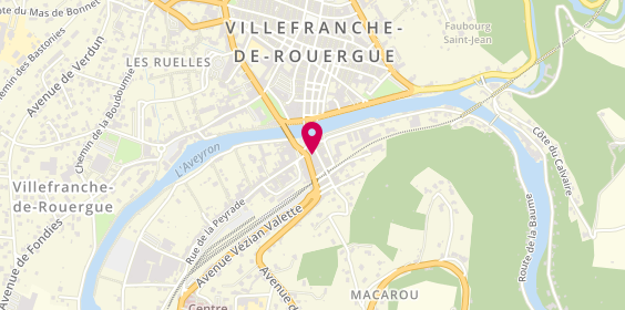 Plan de Crédit Mutuel, 9 place de la République, 12200 Villefranche-de-Rouergue