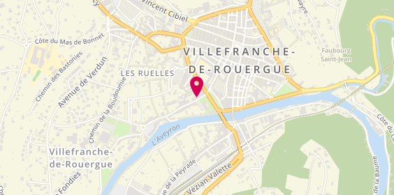 Plan de Centre Affaires Villefranche de Rouergue, 4 Ter Rue Sainte-Emilie de Rodat, 12200 Villefranche-de-Rouergue