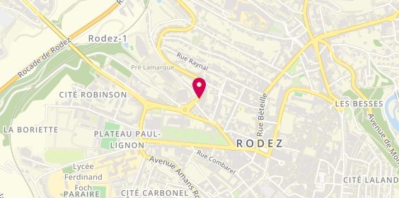 Plan de Agence RODEZ Amphitheatre, 6 Boulevard du 122 Régiment d'Infanterie, 12000 Rodez