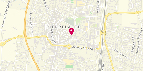 Plan de BNP Paribas - Pierrelatte, 3 avenue Jean Perrin, 26700 Pierrelatte