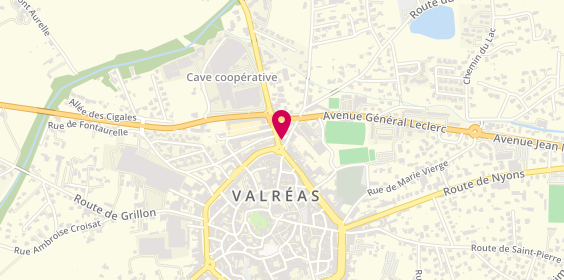 Plan de Caisse Regionale du Crédit Mutuel Dauphine Vivarais, 1 Rue Charles Borello, 84600 Valréas