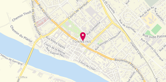 Plan de Agence Tonneins, 6 Boulevard Charles de Gaulle, 47400 Tonneins