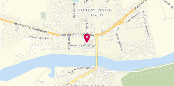 Plan de Agence St Sylvestre, Residence Beausejour avenue Jean Moulin, 47140 Saint-Sylvestre-sur-Lot