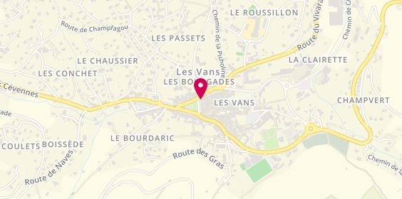 Plan de Banque Marze Par Banque Populaire du Sud, 7 place Léopold Ollier, 07140 Les Vans