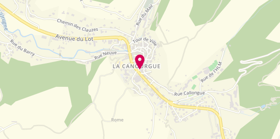 Plan de Agence la Canourgue, place du Pré Commun, 48500 La Canourgue