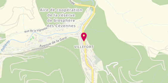 Plan de Agence de Villefort, place du Bosquet, 48800 Villefort