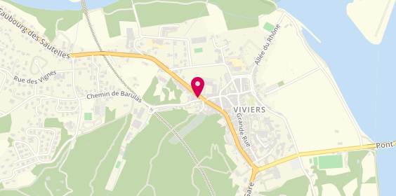 Plan de Caisse d'Epargne Viviers sur Rhône, 2 Faubourg Saint-Jacques, 07220 Viviers