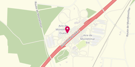 Plan de Station Service E Leclerc, A7 Montélimar Ouest, 26780 Allan